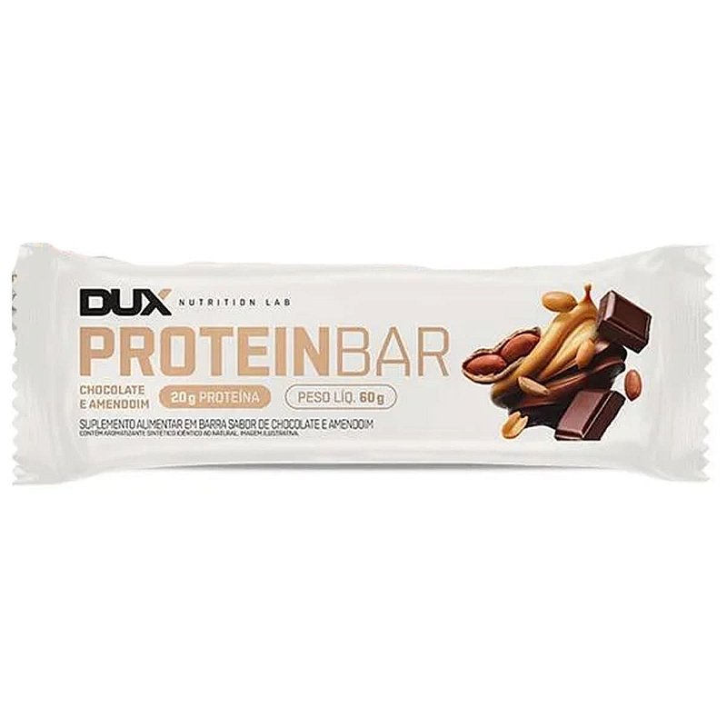 Foto de Protein Bar 60g Chocolate e Amendoim Dux Nutrition