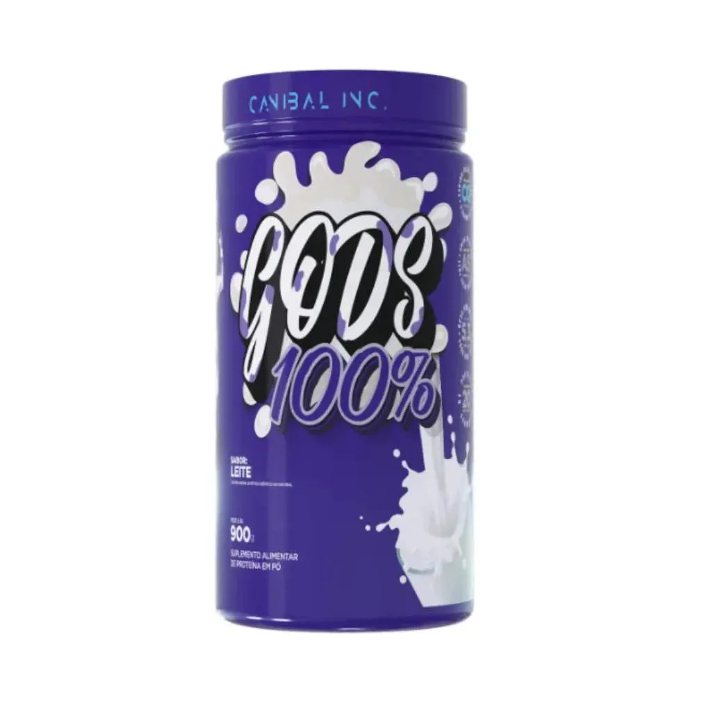 Foto de Gods Whey 100% Pote 900g Canibal - Leite