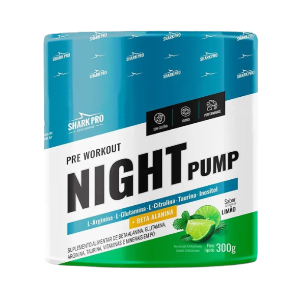 Foto de Night Pump  Pre Treino 300g Shark Pro - Limao