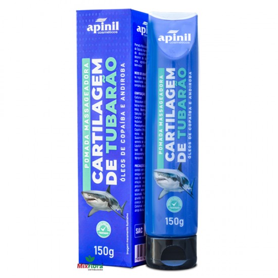 Pomada Cartilagem De Tubarão 150g Apinil Cosméticos