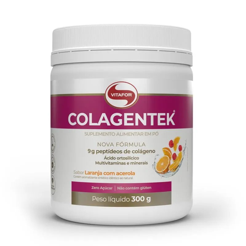 Colagentek 300g Vitafor - Laranja Com Acerola