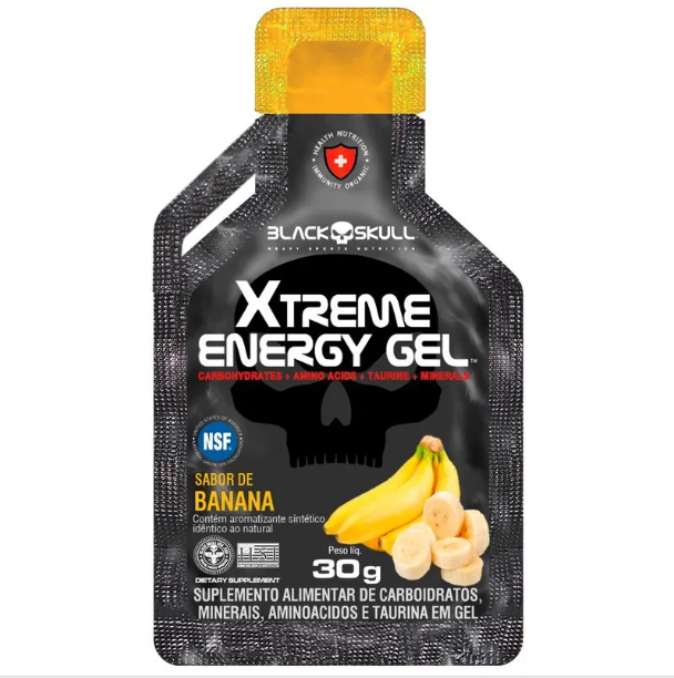 Xtreme Energy Gel 30g Banana Black Skull