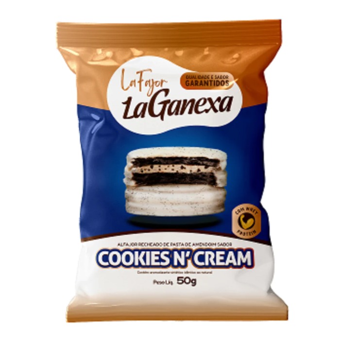 Alfajor 50g Display Com 12un La Ganexa - Cookies