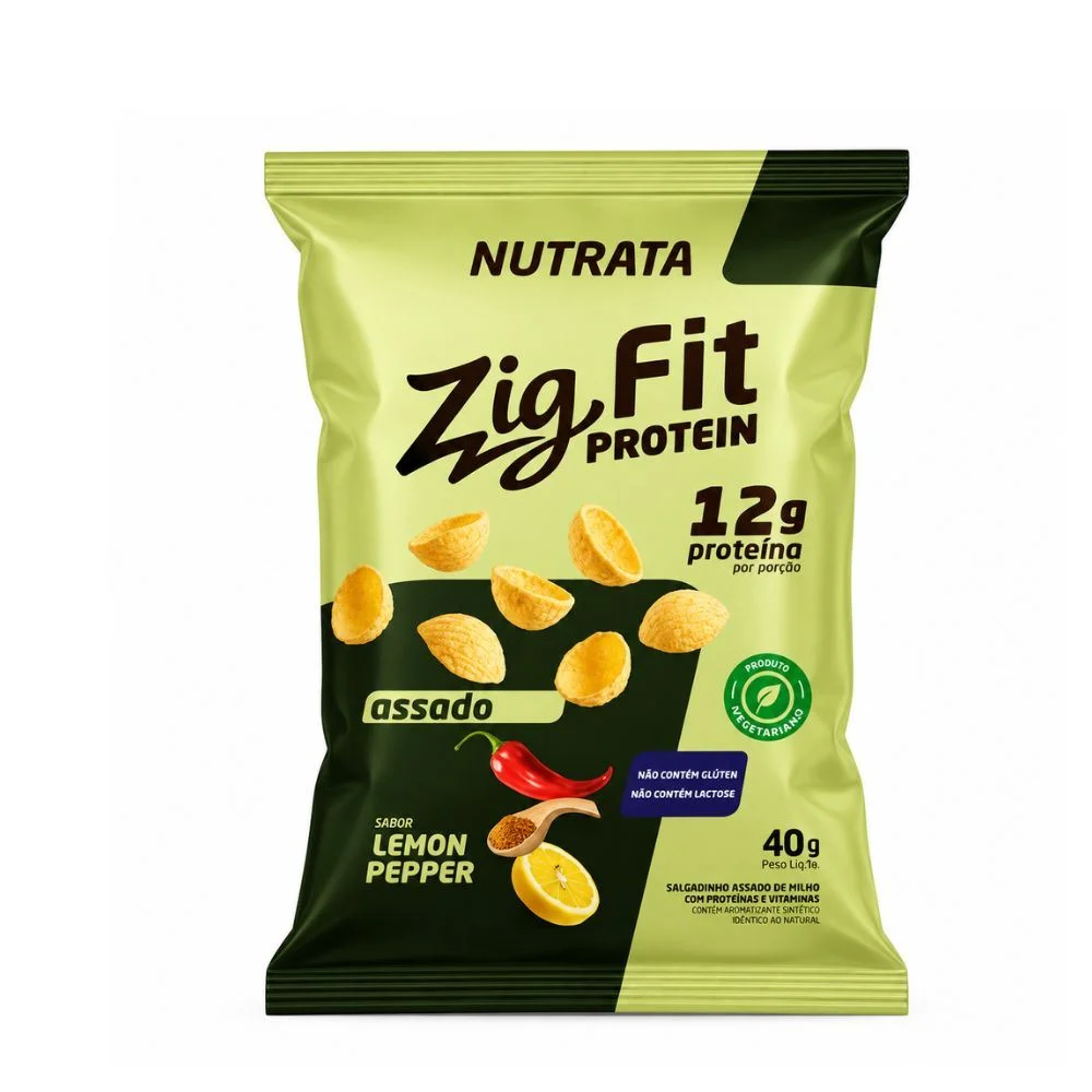 Salgado Proteico Zig Fit Protein 40g Lemon Pepper Nutrata
