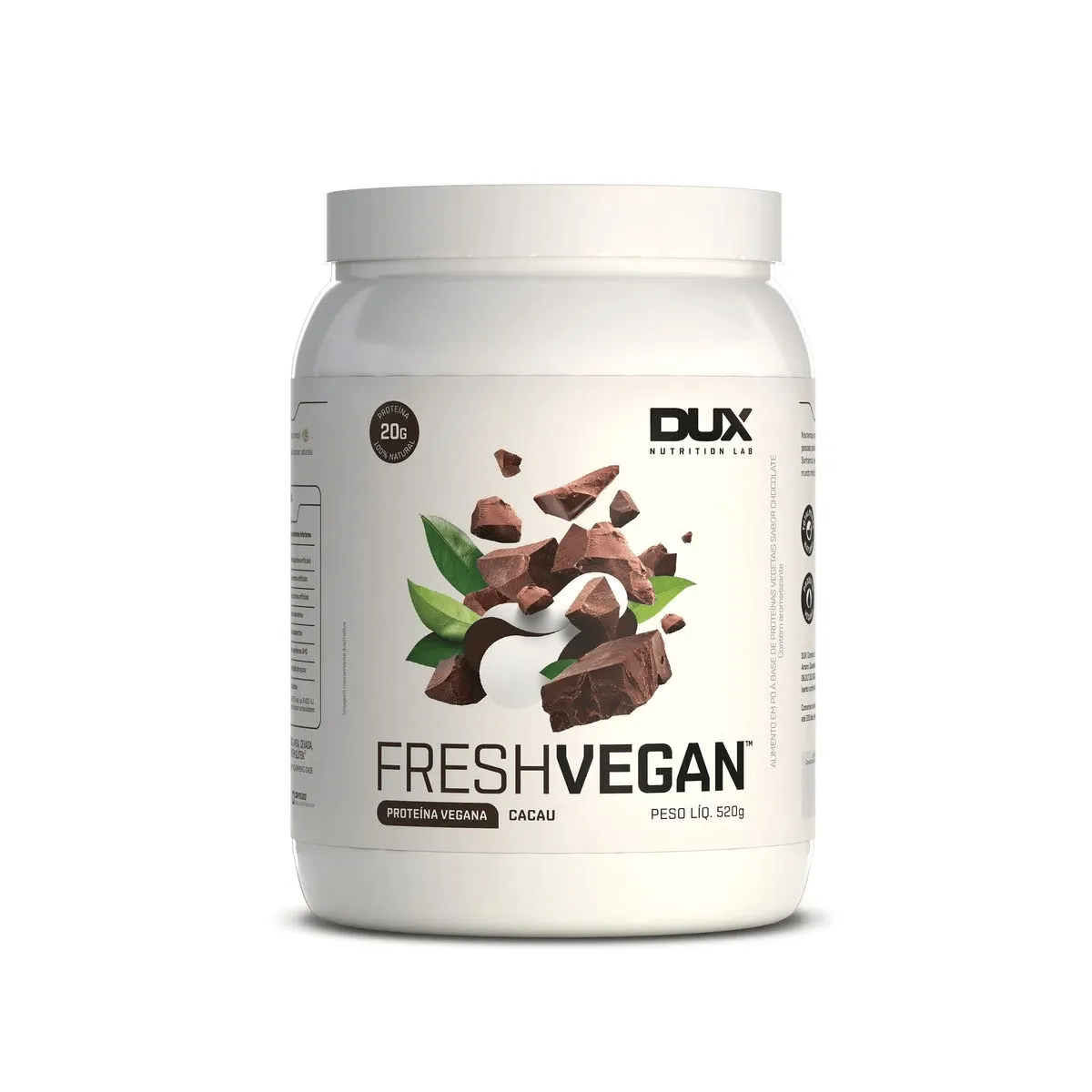 Foto de Fresh Vegan Pote 520g Dux Nutrition - Cacau