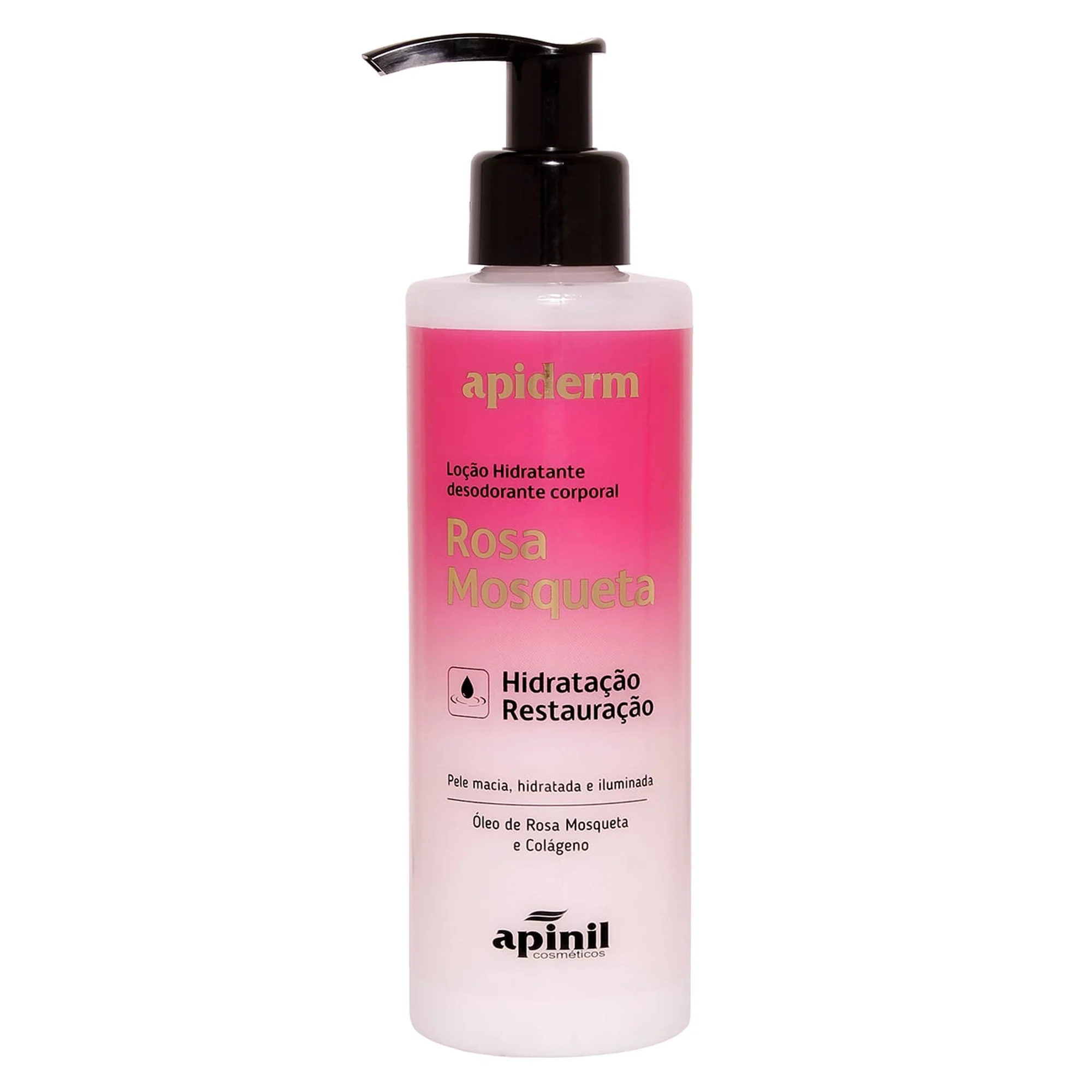 Loção Hidratante 180g Apinil Cosméticos - Rosa Mosqueta