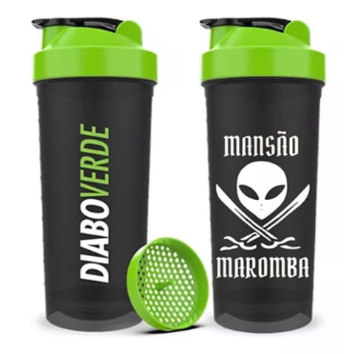 Coqueteleira Verde 600ml Mansão Maromba Diabo Verde Ftw