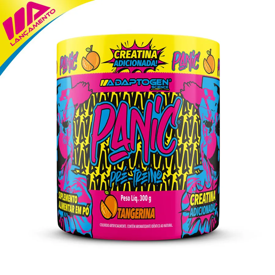 Panic Pre Workout 300g Adaptogen - Tangerina