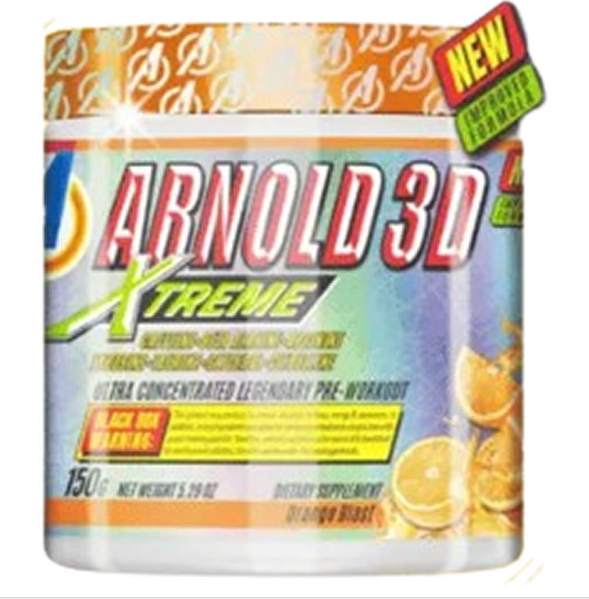 Foto de Pre Treino Arnold 3D Xtreme 150g Arnold Nutrition - Laranja