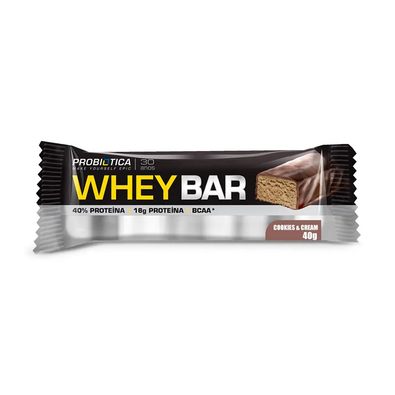 Foto de Whey Bar 40g Cookies e Cream Probiotica