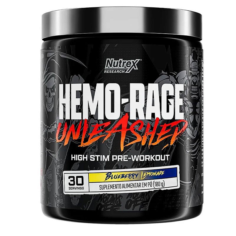 Foto de Hemo Rage Unleashed 180g Nutrex - Blueberry Lemonade