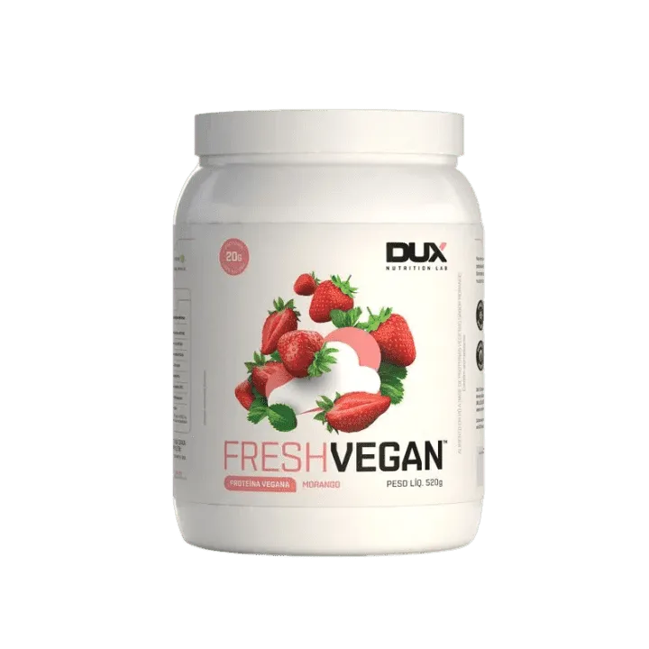 Foto de Fresh Vegan Pote 520g Dux Nutrition - Morango