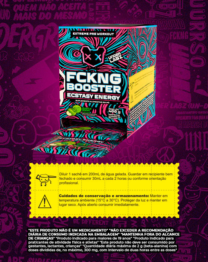 Foto de Fckng Booster Sache 20g  Apple  Beat Under Labz