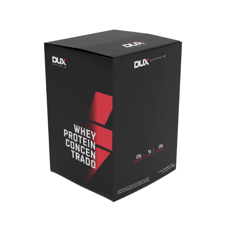 Whey Protein Concentrado 30g Sache Display Com 10un Dux Nutrition - Chocolate