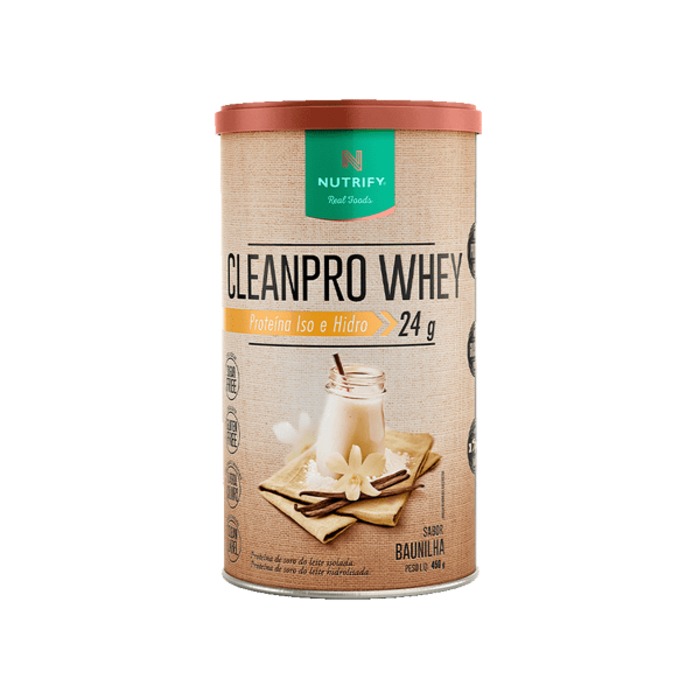 Whey CleanPro 450g Nutrify - Baunilha