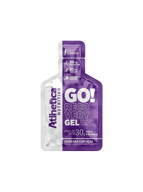 Foto de Go! Recovery Gel Sache 30g Guaraná Com Açaí Athletica Nutrition