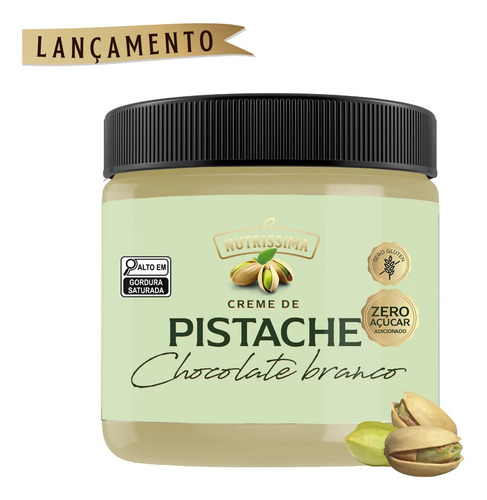 Foto de Creme Nutríssima De Pistache Com Chocolate Branco 450g