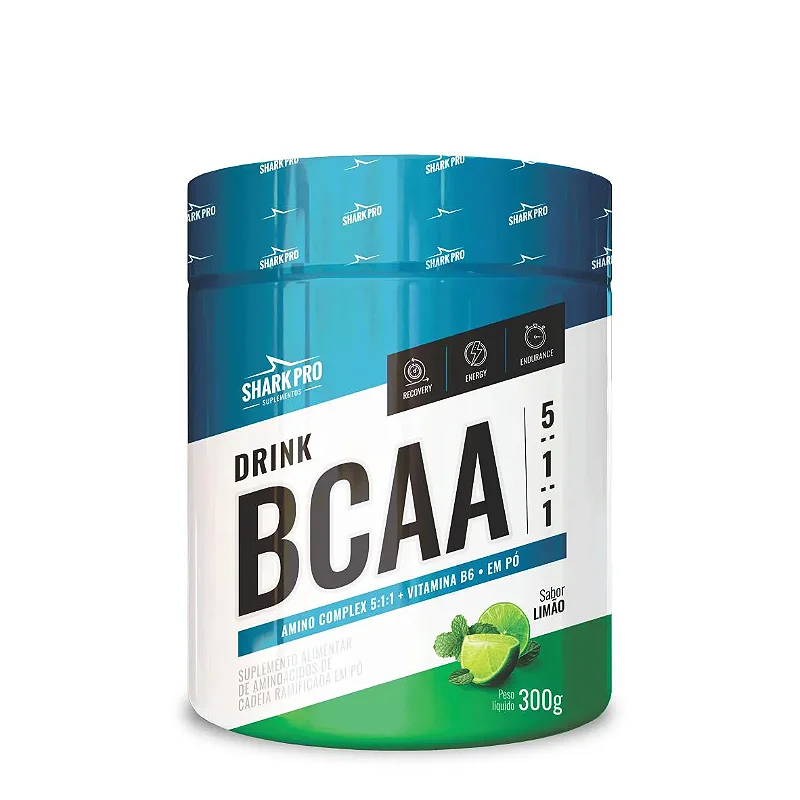 Bcaa Drink 5:1:1 Pote 300g Sabor Shark Pro - Limão