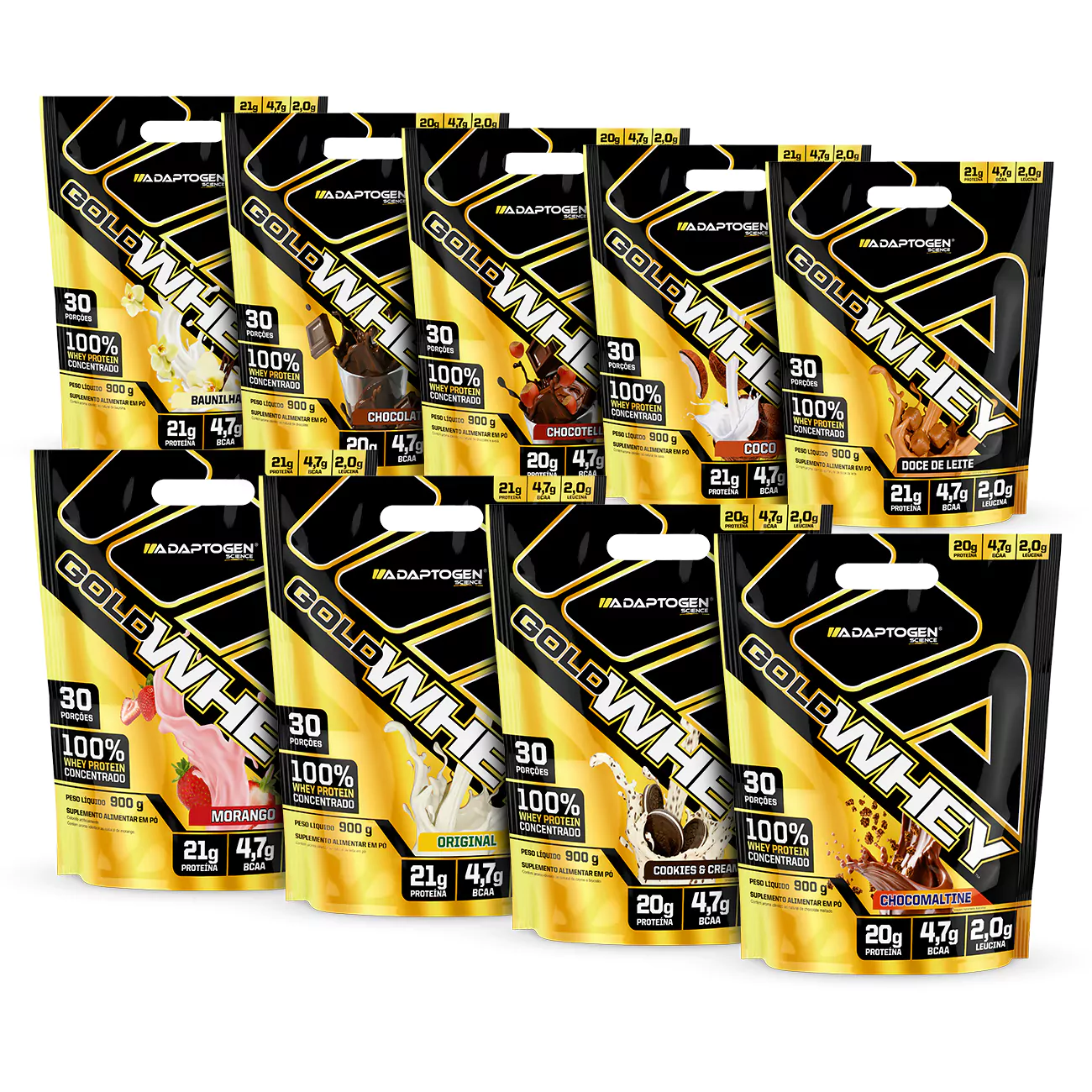 Gold Whey 900g Refil Adaptogen
