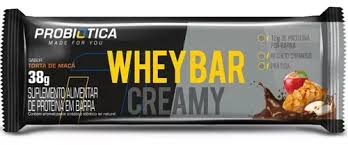Whey Bar Creamy 38g Torta De Maçã Probiotica