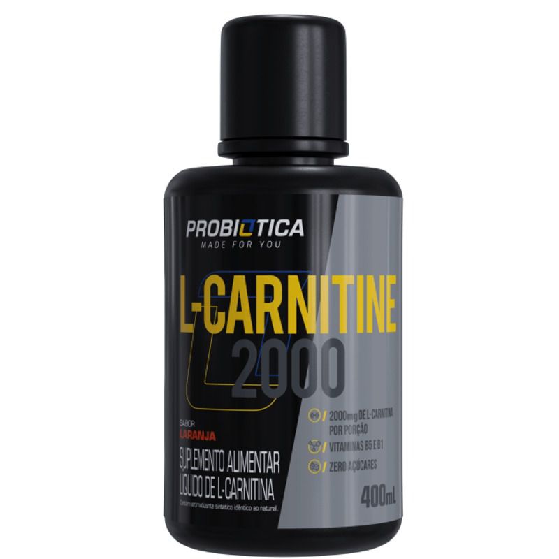 Foto de L-Carnitina 2000mg Pote 400ml Probiotica - Laranja