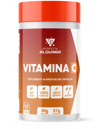 Vitamina C Imunidade 500 mg 60 capsulas Perfeita Alquimia