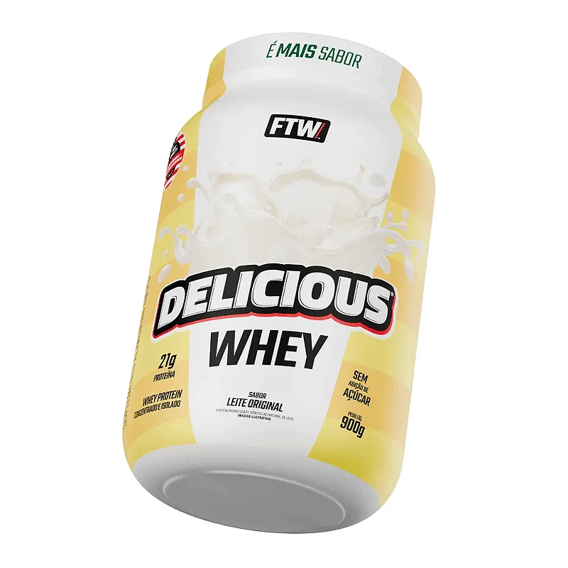 Delicious Whey Pote 900g Ftw - LEITE