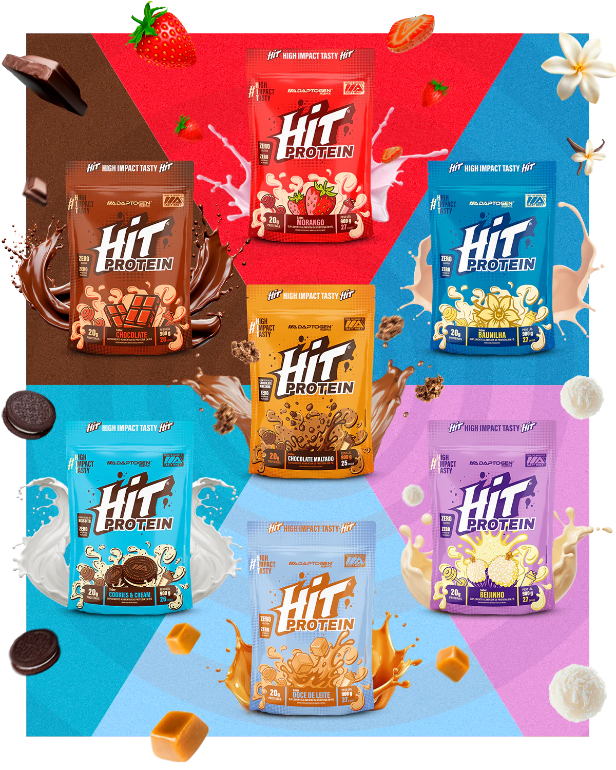 Hit Protein Refil 900g Adaptogen