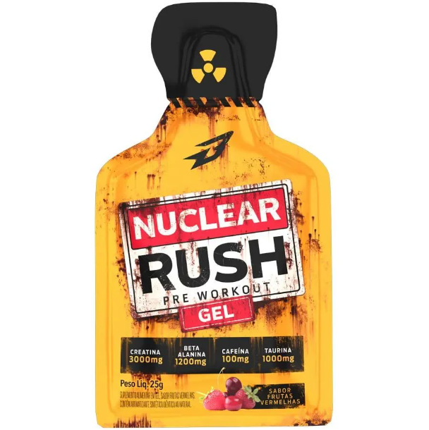 Nuclear Rush Gel Sache 25g Frutas Vermelhas BodyAction