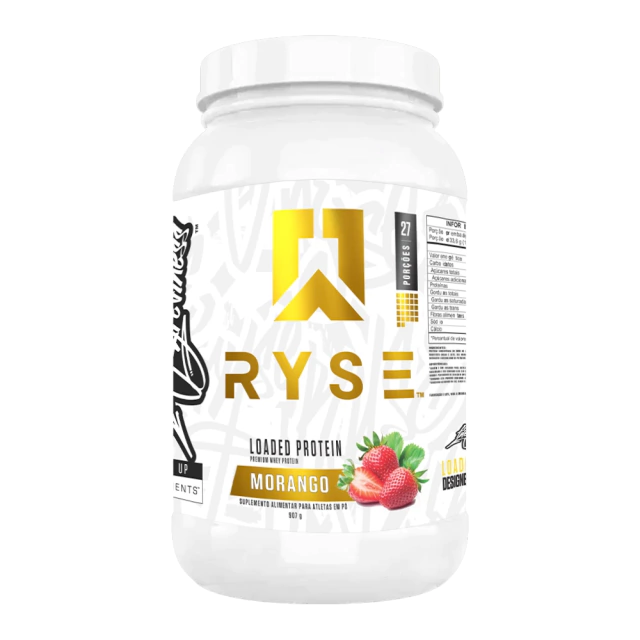 Foto de Loaded Protein Pote 907g Ryse Suplements - Morango