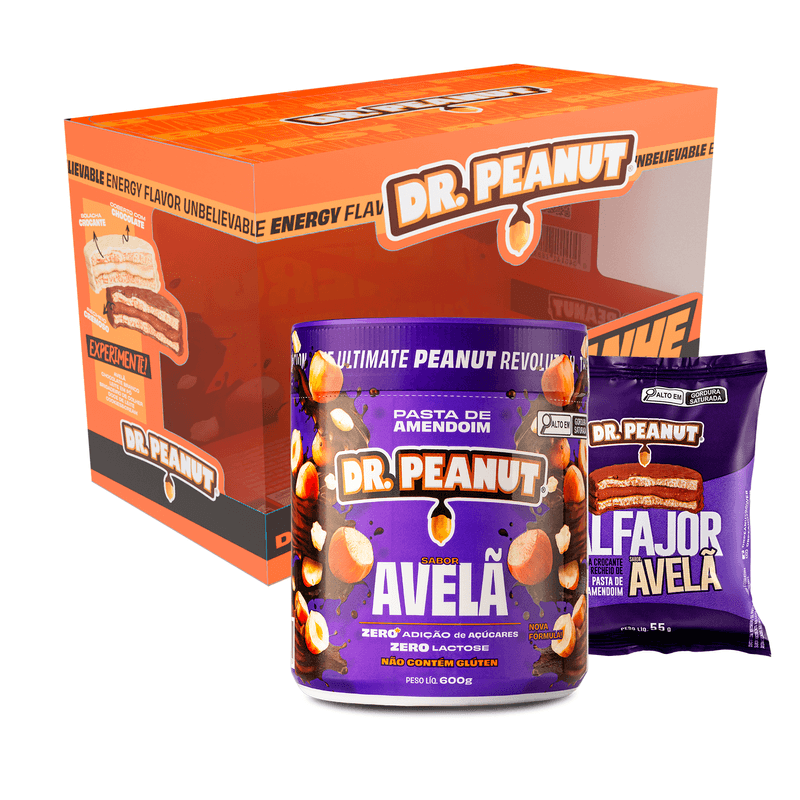 Promopack Pasta De Amendoim Avela 600g e Alfajor Dr Peanut