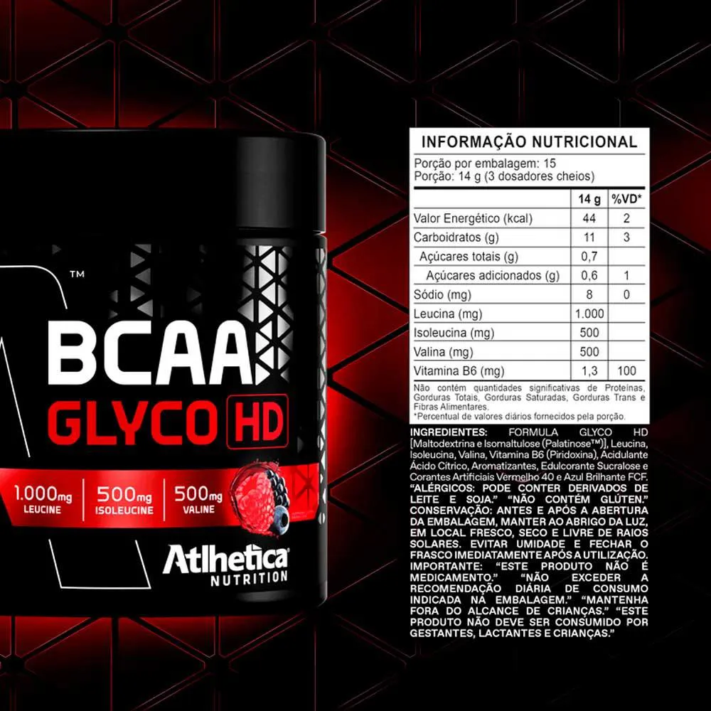 Foto de Bcaa Glyco HD 210g Atlhetica Nutrition