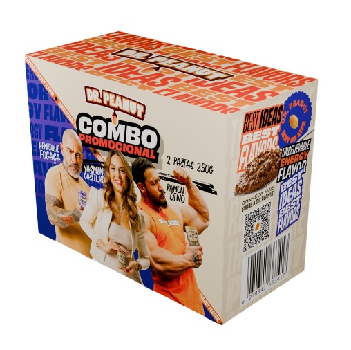 Promopack Pasta De Amendoim Avela e Cookies Cream 250g Dr Peanut