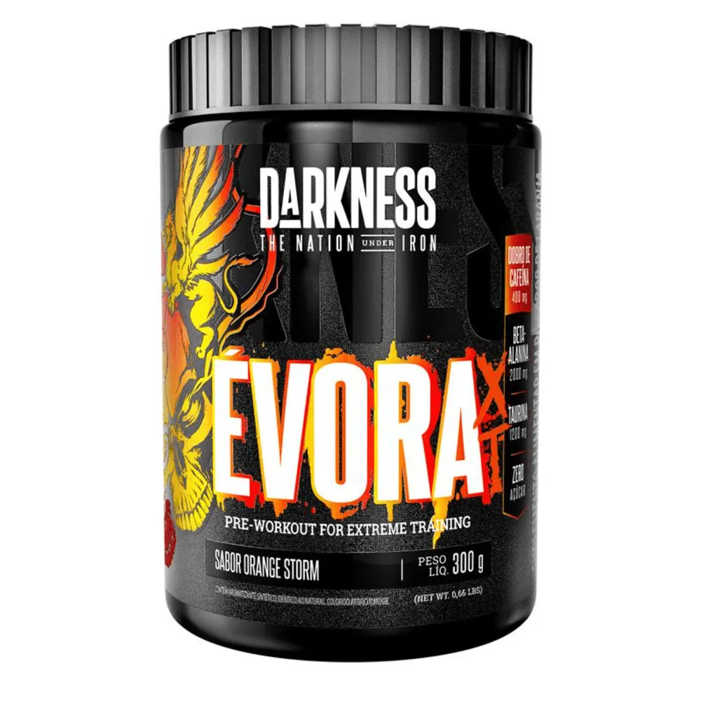 Foto de Pré Treino Evora Tx 300g Darkness - Orange Storm