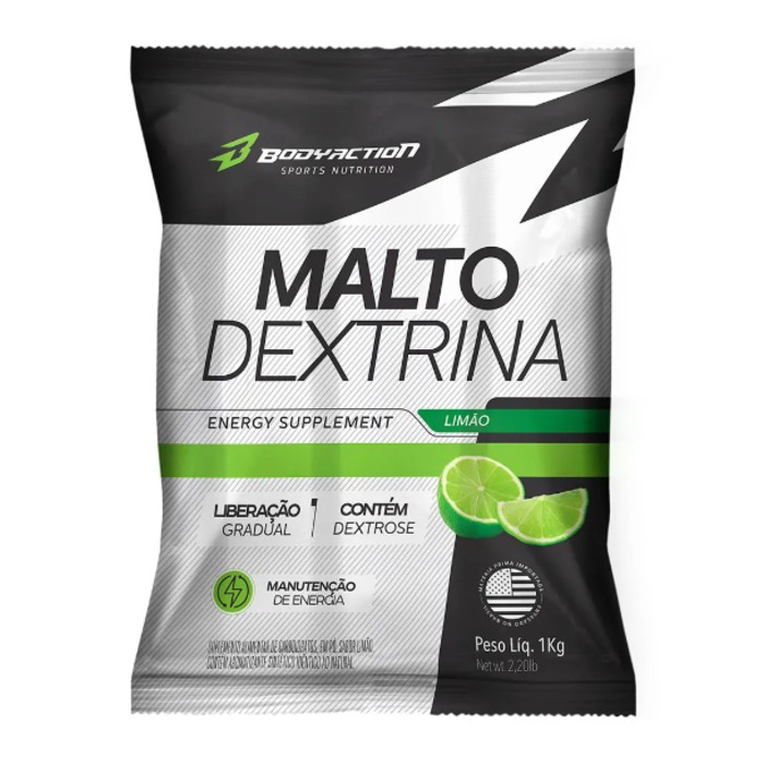 Foto de Maltodextrina 1kg BodyAction - Limão