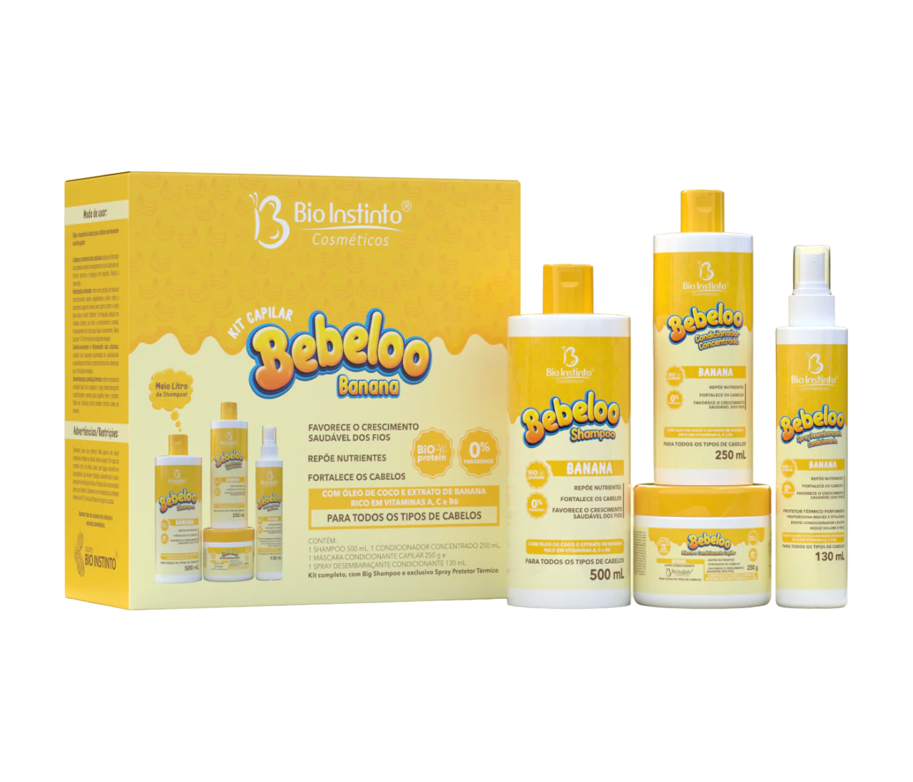 Kit Capilar Bebeloo Bio Instinto - Banana