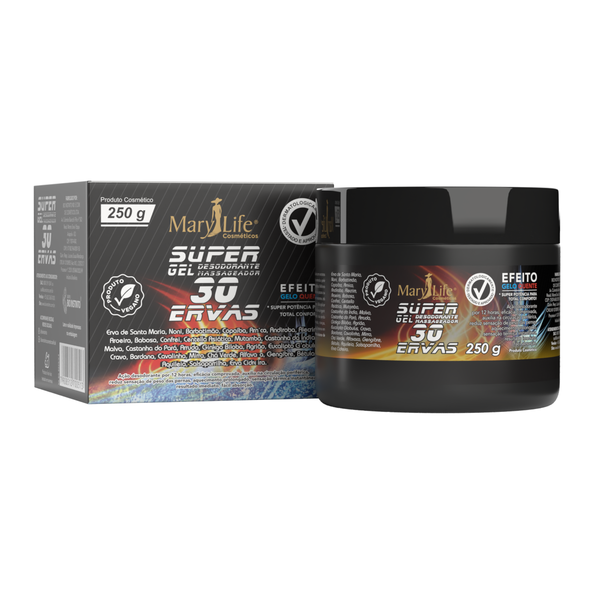 Foto de Super Gel 30 Ervas 250g MaryLife Cosméticos