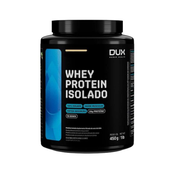 Whey Protein Isolado Pote 450g Dux Nutrition - Doce De Leite