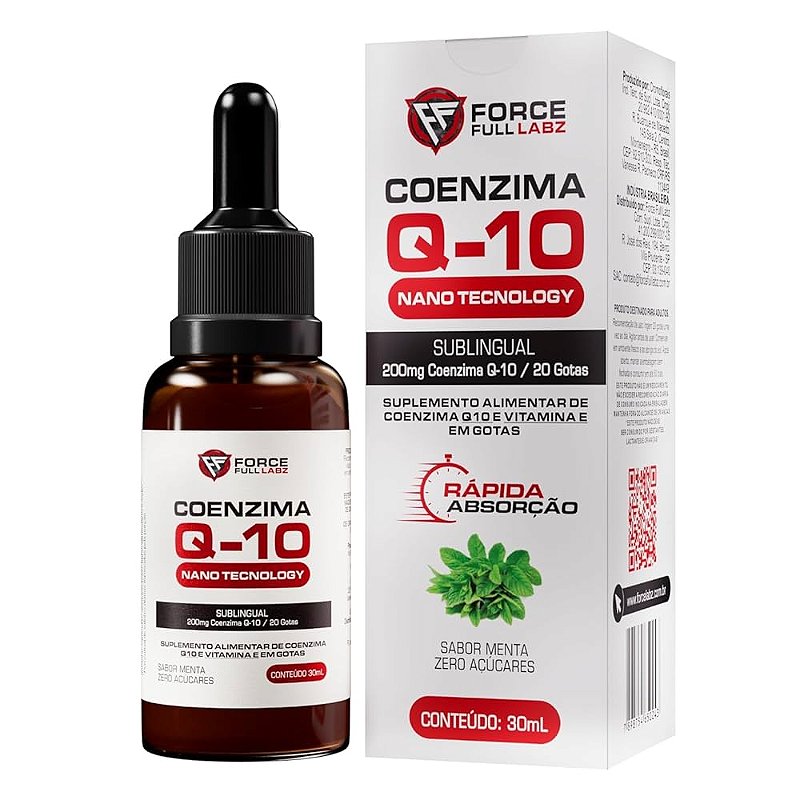 Coenzima Coq Q10 Liquida 30ml Force Full Labz