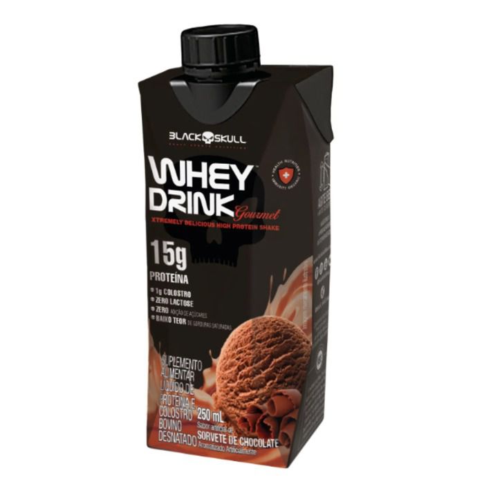 Foto de Whey Drink Goumert 250ml Black Skull - Chocolate