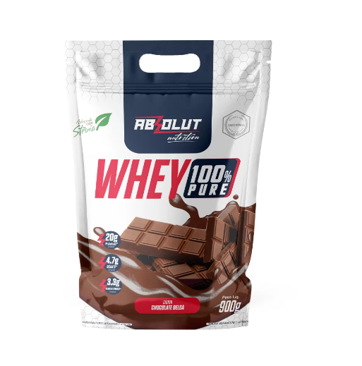 Whey Concentrado Refil 900g Absolut Nutrition - Chocolate