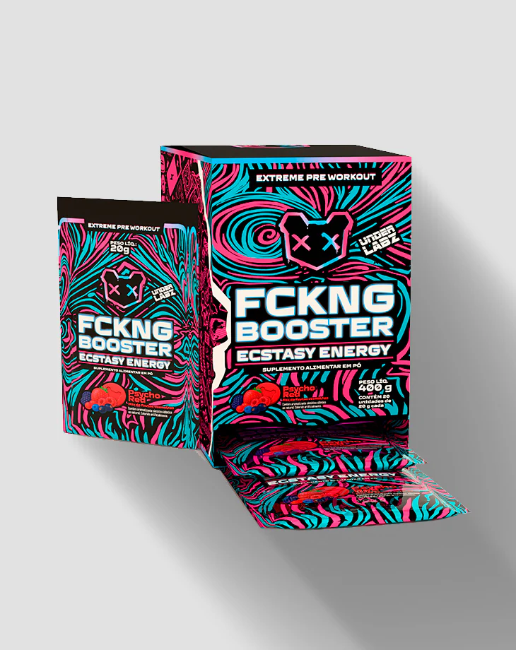 Foto de Fckng Booster Sache 20g Psycho Red Display Com 20un Under Labz