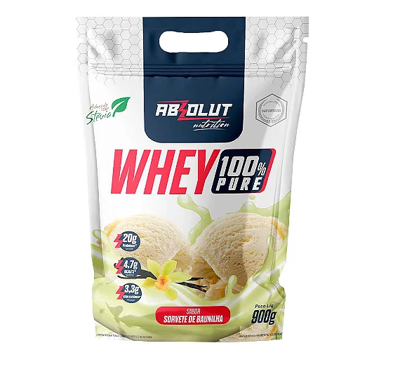 Whey Concentrado Refil 900g Absolut Nutrition - Baunilha