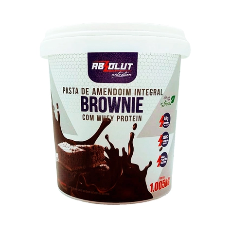 Foto de Pasta De Amendoim 1,005kg - Absolut Nutrition - Brownie