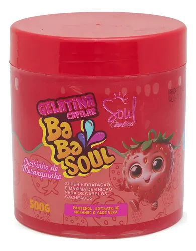 Gelatina Capilar 500g Soul Cosmétcos - Morango