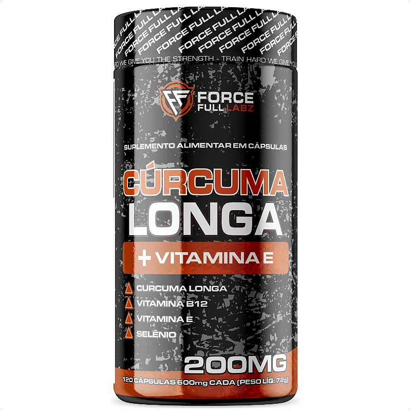 Curcuma Longa e Vitamina E 120 Caps Force Full Labz