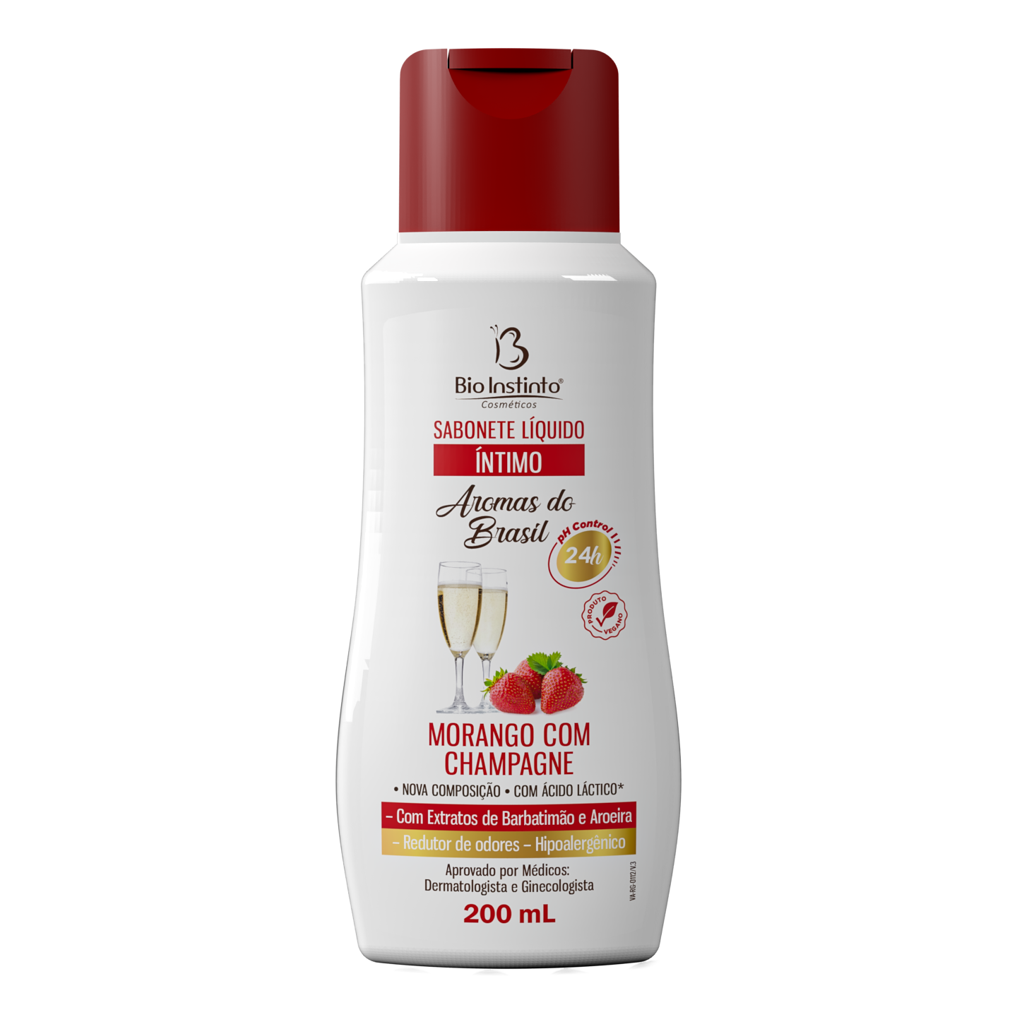 Sabonete Intimo 200ml Bio Instinto - Morango Com Champagne