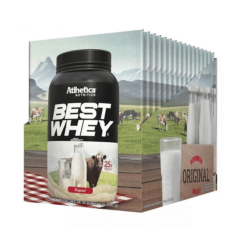 BEST WHEY ORIGINAL SACHE 35G DISPLAY C/15UNI ATLHETICA NUTRITION