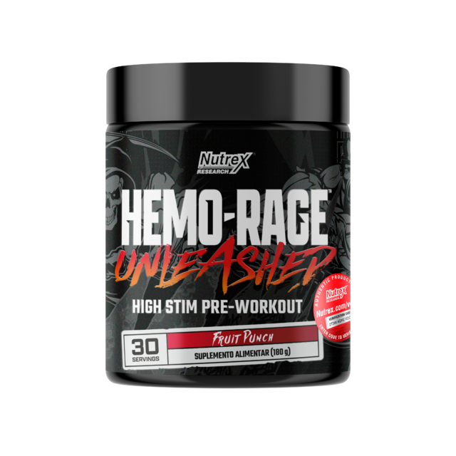 Hemo Rage Unleashed 180g Nutrex - Ponche De Frutas