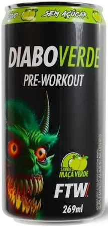 Diabo Verde PreWorkout Lata 269ml Ftw - Maça Verde